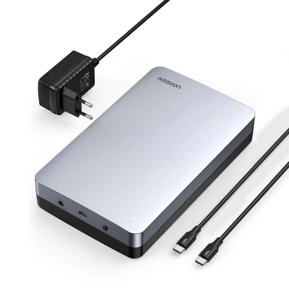 UGREEN 70502 CM301 USB-C 3.1 Gen2 to SATA 3.5"-2.5" SSD/HDD Hard Disk Kutusu