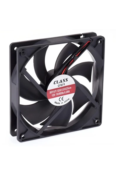Class Cf-272 120x120x25 Dc 24 Volt 2 Pin 50/60 Hz 0.17a Fan ürün görseli 1
