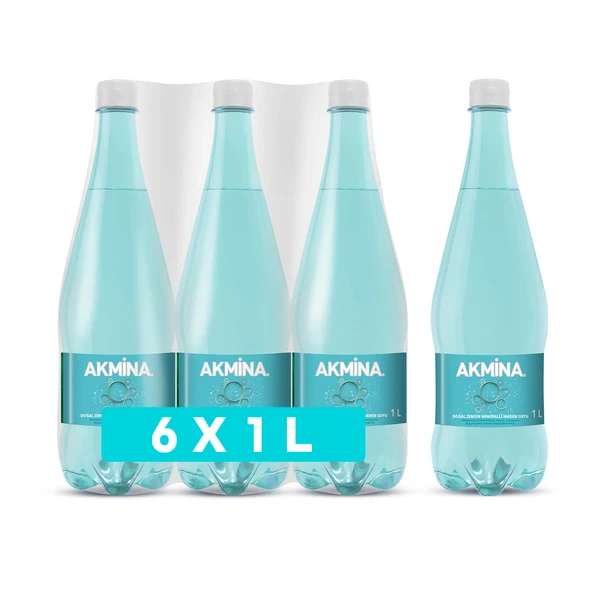 Akmina Sade Maden Suyu 1 Lt X 6 Adet - 1