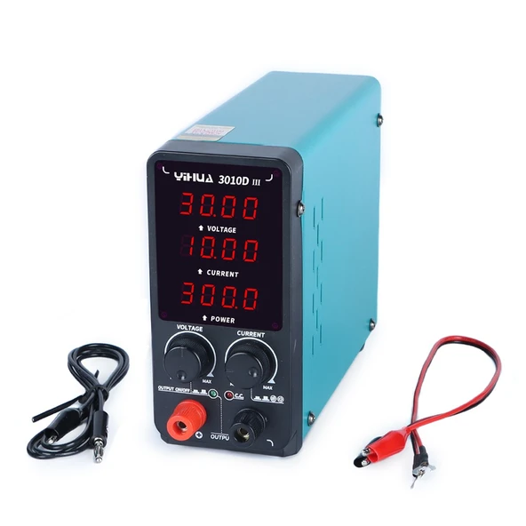 WellHise Yihua 3010D-III 0-30V 10A DC Güç Kaynağı ürün görseli 1
