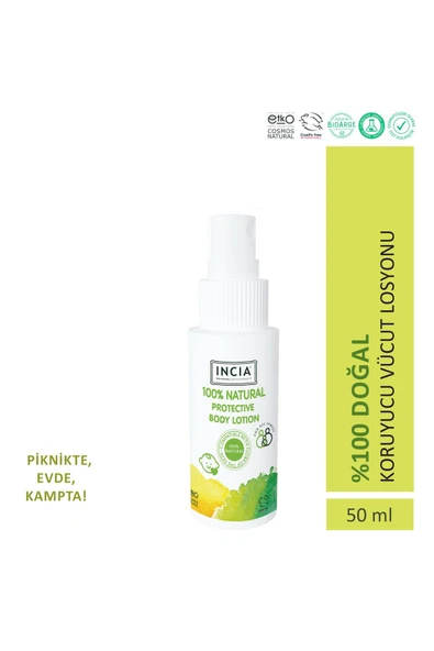 INCIA %100 DOĞAL KORUYUCU VÜCUT LOSYONU SPREY YENİDOĞAN BEBEK ÇOCUK IÇİN LİMON OKALİPTUS 50 ML - 5