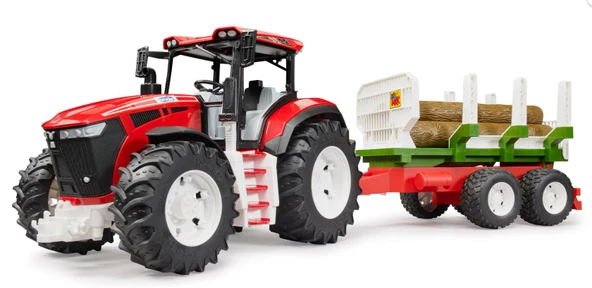 Bruder Roadmax Kütük Taşıyan Römorklu Traktör Br03453 - Resim 3