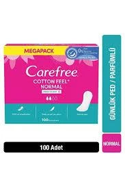 Carefree Cotton Feel Normal Parfümlü Günlük Ped 100'lü ürün görseli