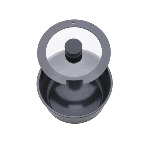 KORKMAZ A2792-1 NOVA PRATİKA 8 PRÇ.TENC.SETİ GRİ - 4