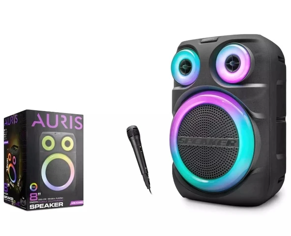 Bluetooth Hoparlör Usb-Sd 8 İnç 260x230x380 Mm Auris ARS-KLN200 ürün görseli