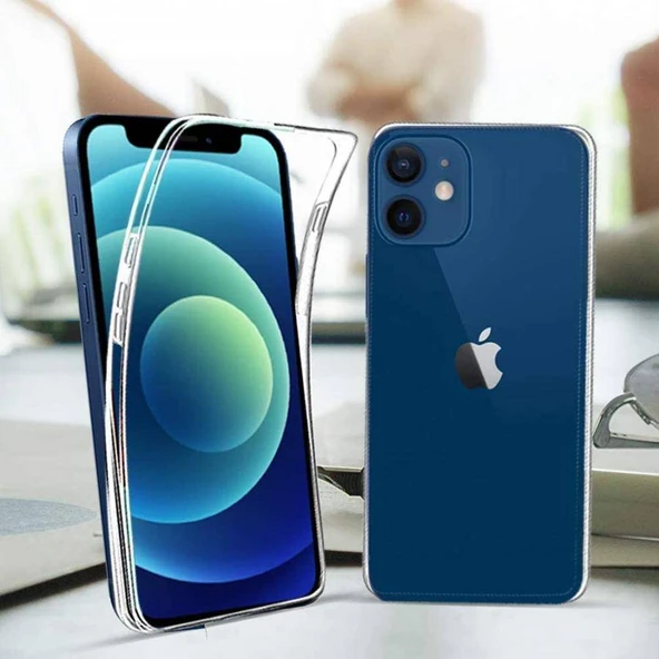 Apple iPhone 16 6.1'' Çift Taraflı Silikon Kılıf Şeffaf - 2