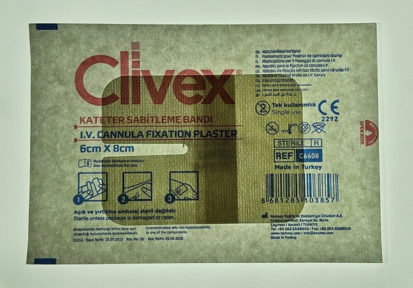 Katater Sabitleme Bandı 6x8cm NON-WOVEN 50 ADET - 2