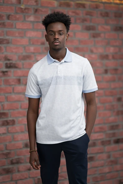 Advante Regular Fit Likralı Çizgili Polo Yaka T-shirt - 2