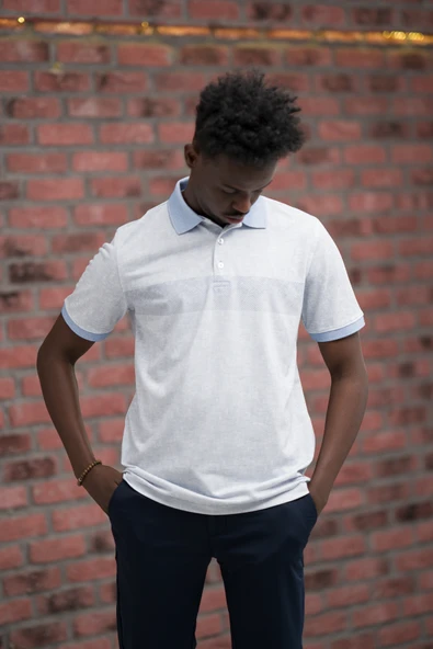 Advante Regular Fit Likralı Çizgili Polo Yaka T-shirt - 4