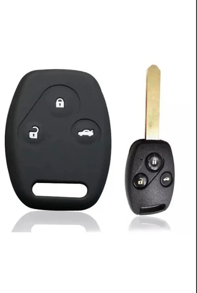 Honda Civic Fd6 Crv Accord Uyumlu 3 Tuşlu Silikon Anahtar Koruma Kılıfı Siyah Renk 2. RESİME BAKINIZ ürün görseli