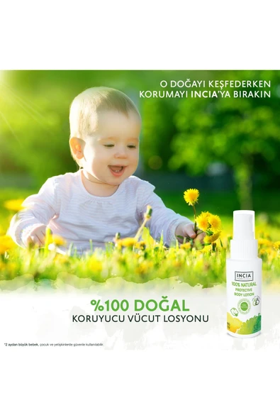 INCIA %100 DOĞAL KORUYUCU VÜCUT LOSYONU SPREY YENİDOĞAN BEBEK ÇOCUK IÇİN LİMON OKALİPTUS 50 ML - 3