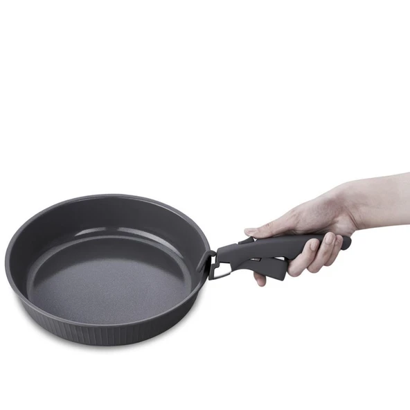 KORKMAZ A2792-1 NOVA PRATİKA 8 PRÇ.TENC.SETİ GRİ - 3