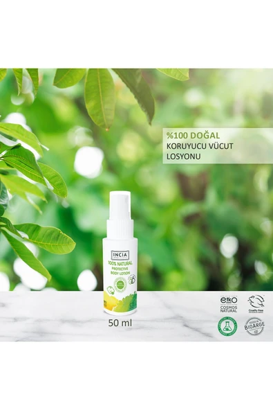 INCIA %100 DOĞAL KORUYUCU VÜCUT LOSYONU SPREY YENİDOĞAN BEBEK ÇOCUK IÇİN LİMON OKALİPTUS 50 ML - 7