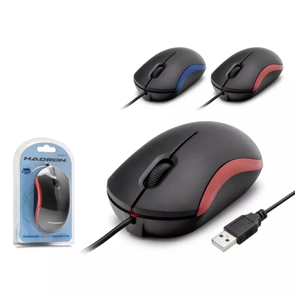 Hadron Hdx3255 Kablolu Mouse 800 Dpi 143Cm Siyah ürün görseli