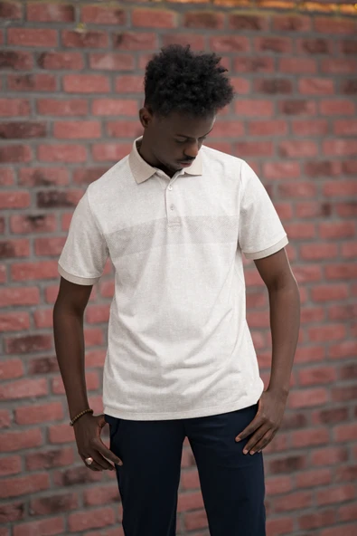 Advante Regular Fit Likralı Çizgili Polo Yaka T-shirt - 8