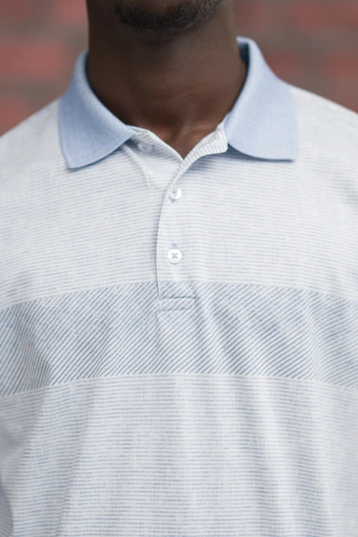 Advante Regular Fit Likralı Çizgili Polo Yaka T-shirt - 5