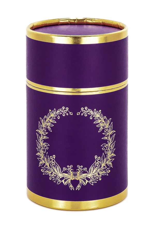 Özel Silindir Kutulu Seccade Seti Mor - Resim 2