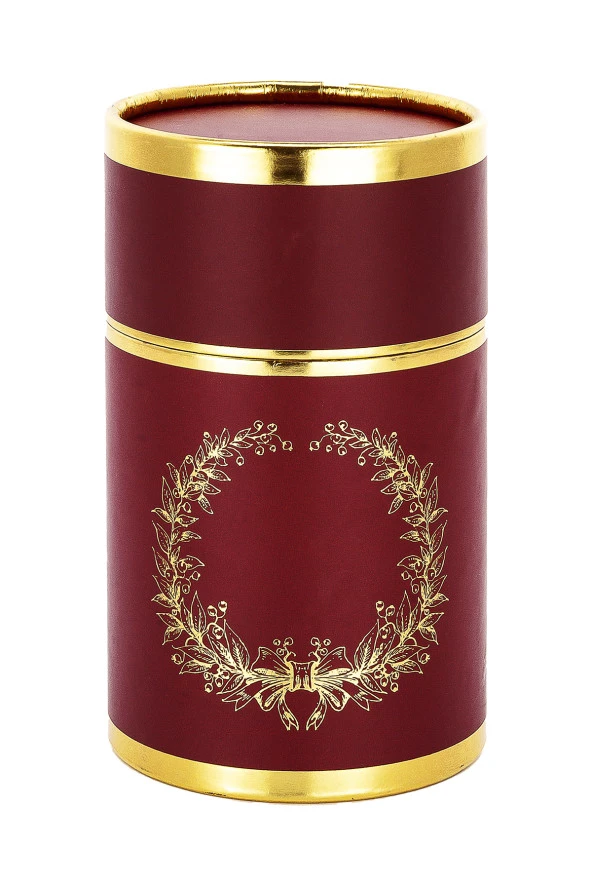 Özel Silindir Kutulu Seccade Seti Bordo - Resim 2