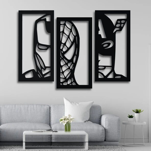 3lu Film Karakter dekoratif dekor tablo ürün görseli