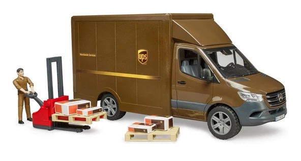 Bruder Mercedes Benz Sprinter Ups Kargo Aracı Transpalet ürün görseli
