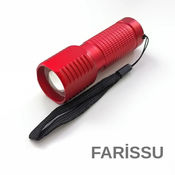 OR-8818 Kırmızı Mini LED El Feneri - Deprem Feneri - 3x AAA Kuru Pil Uyumlu (Piller Dahil Değildir) - Resim 2