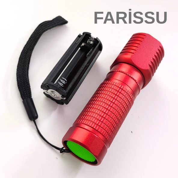 OR-8818 Kırmızı Mini LED El Feneri - Deprem Feneri - 3x AAA Kuru Pil Uyumlu (Piller Dahil Değildir) - Resim 3