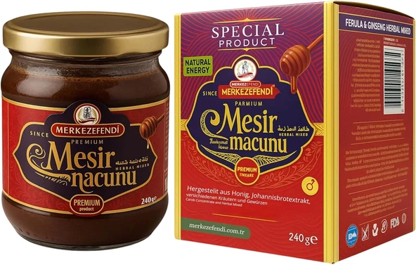 Merkez Efendi Özel Seri 240 gr Premium Erkekler için özel (Natural Energy ) - Resim 3
