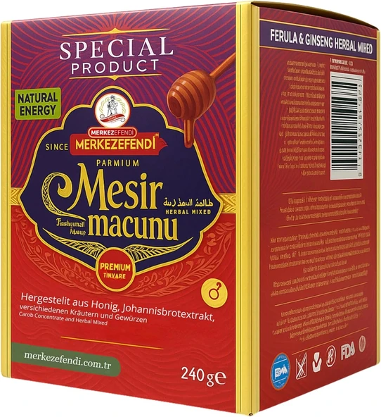 Merkez Efendi Özel Seri 240 gr Premium Erkekler için özel (Natural Energy ) ürün görseli