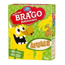 BRAGO harf şekilli bisküvi, 160 gr ürün görseli