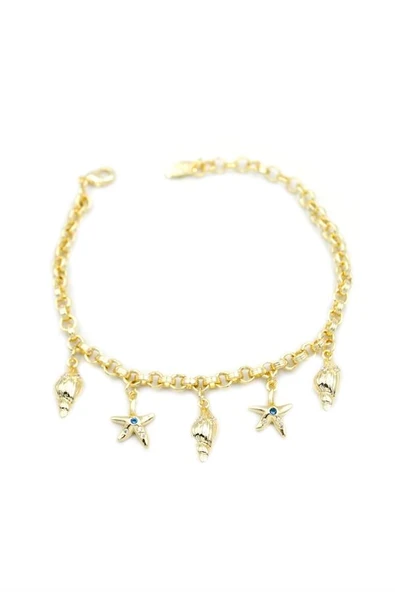 Deniz Kabuğu Charm Bileklik - Altın ürün görseli 1