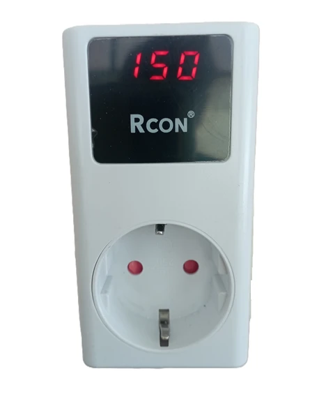 Rcon ayarlanabilir voltaj akım koruma prizi ev tipi tek faz led ekranlı çocuk yıldırım koruma - 2