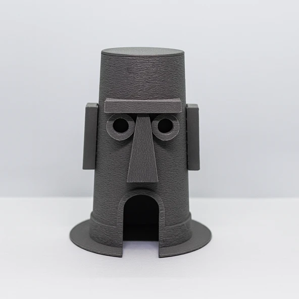 Squidward Balık Yuvası Akvaryum Aksesuarı Sünger Bob Temalı Balık Evi - 4