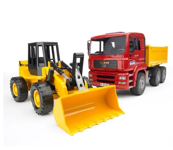 Bruder Man Damperli Kamyon Ve Fr130 Kepçe Br02752 - 1
