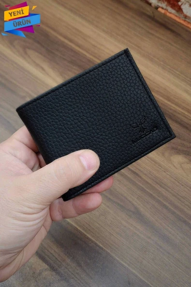 Erkek Cüzdan | Klasik model | 10 Kart Cepli | Modern Tasarım | Siyah Renk ürün görseli