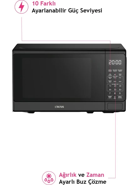 Altus Almd 20 SX Dijital Ekranlı Mikrodalga Fırın - 3