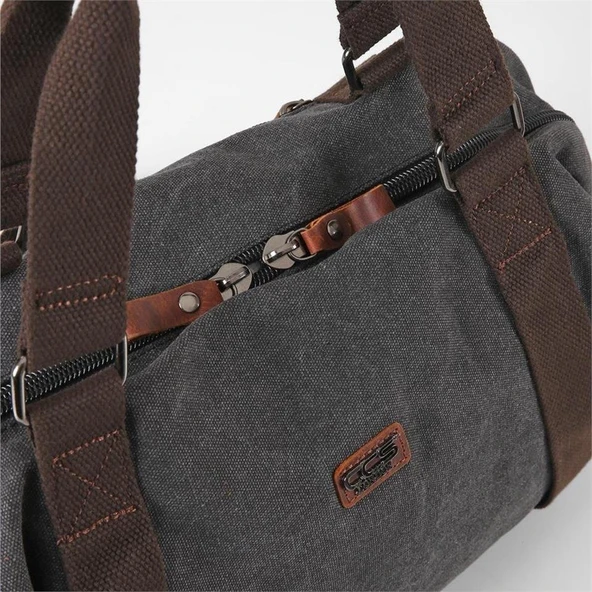 ÇÇS 40230 Kanvas Seyahat Çantası Siyah - Resim 7