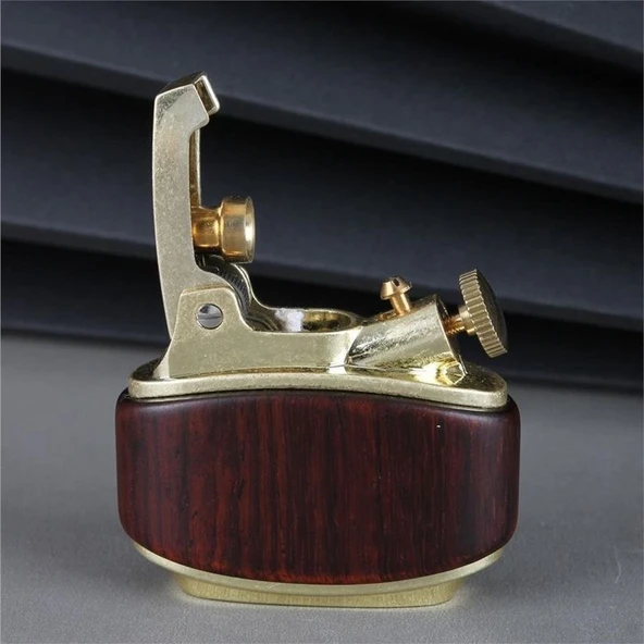 Sm-089T Vintage Benzinli Ahşap Çakmak Kestane - 1