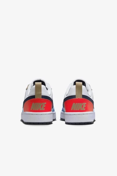 Nike Court Borough Low Recraft (GS) DV5456-124 Beyaz Kadın Spor Ayakkabı - Resim 5