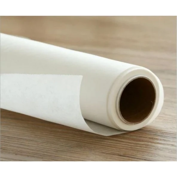 Yağlı Pişirme Kağıdı 37 Cm x 50 Metre Beyaz Pişirme Kağıdı 1 Rulo Yağlı Kağıt - 3