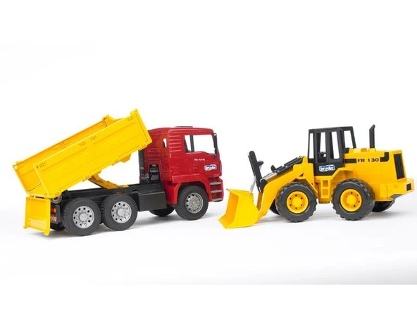 Bruder Man Damperli Kamyon Ve Fr130 Kepçe Br02752 - 2