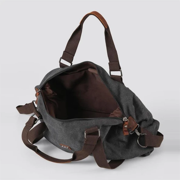 ÇÇS 40230 Kanvas Seyahat Çantası Siyah - Resim 2