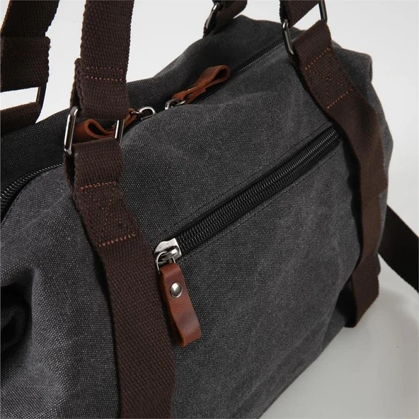 ÇÇS 40230 Kanvas Seyahat Çantası Siyah - Resim 5