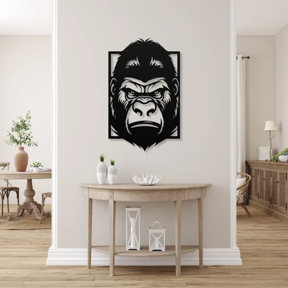 Gorilla Modern Ahşap dekoratif dekor tablo