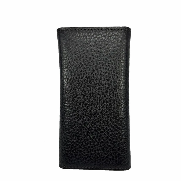 Hakiki Deri Organizer Dikey Anahtarlık Kahve - Resim 4