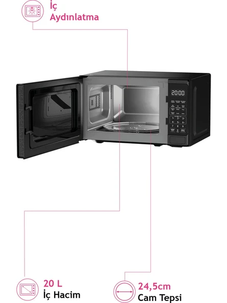 Altus Almd 20 SX Dijital Ekranlı Mikrodalga Fırın - 2