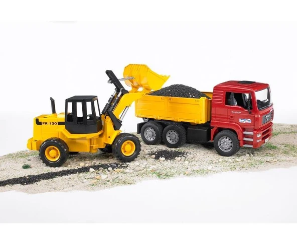 Bruder Man Damperli Kamyon Ve Fr130 Kepçe Br02752 - 3
