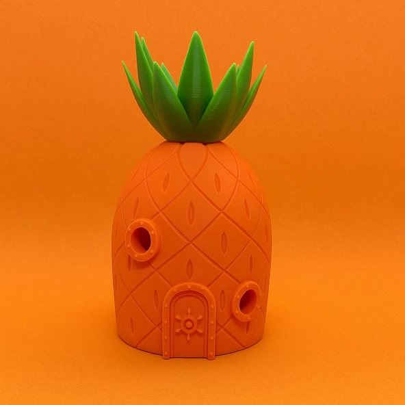 Sünger Bob Ananas Akvaryum Evi  Dekoratif Balık Yuvası