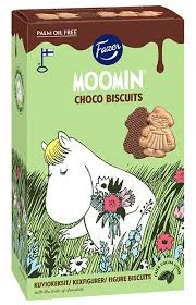 FAZER MOOMİN çikolata kaplı bisküvi, 175 gr