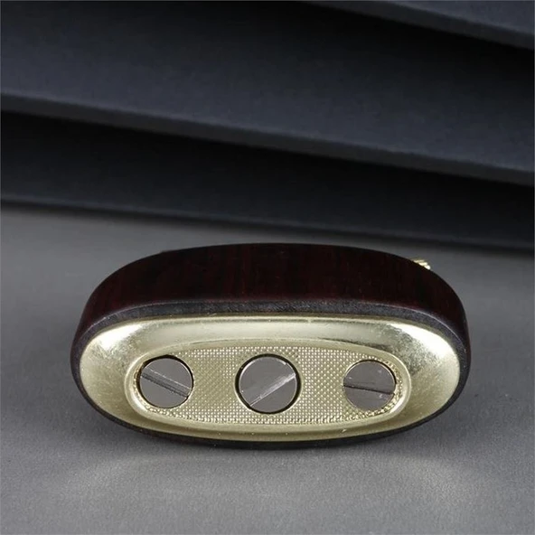 Sm-089T Vintage Benzinli Ahşap Çakmak Kestane - 4