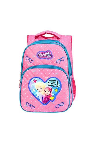 Pembe Benekli İlkokul Çantası Kız 5001 Özkara Çanta - 3